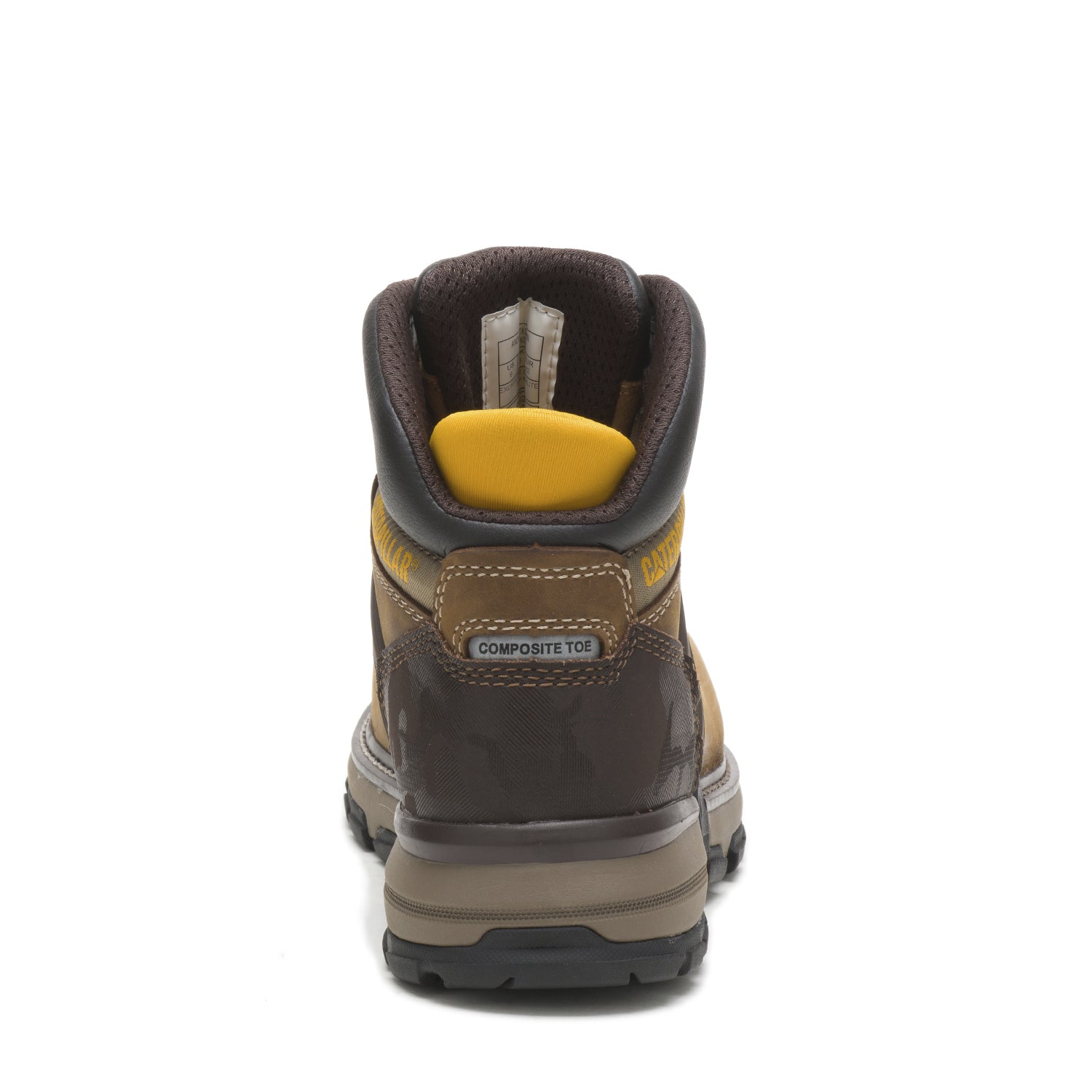 Botín de Cuero Hombre Excavator Superlite WP Café Cat