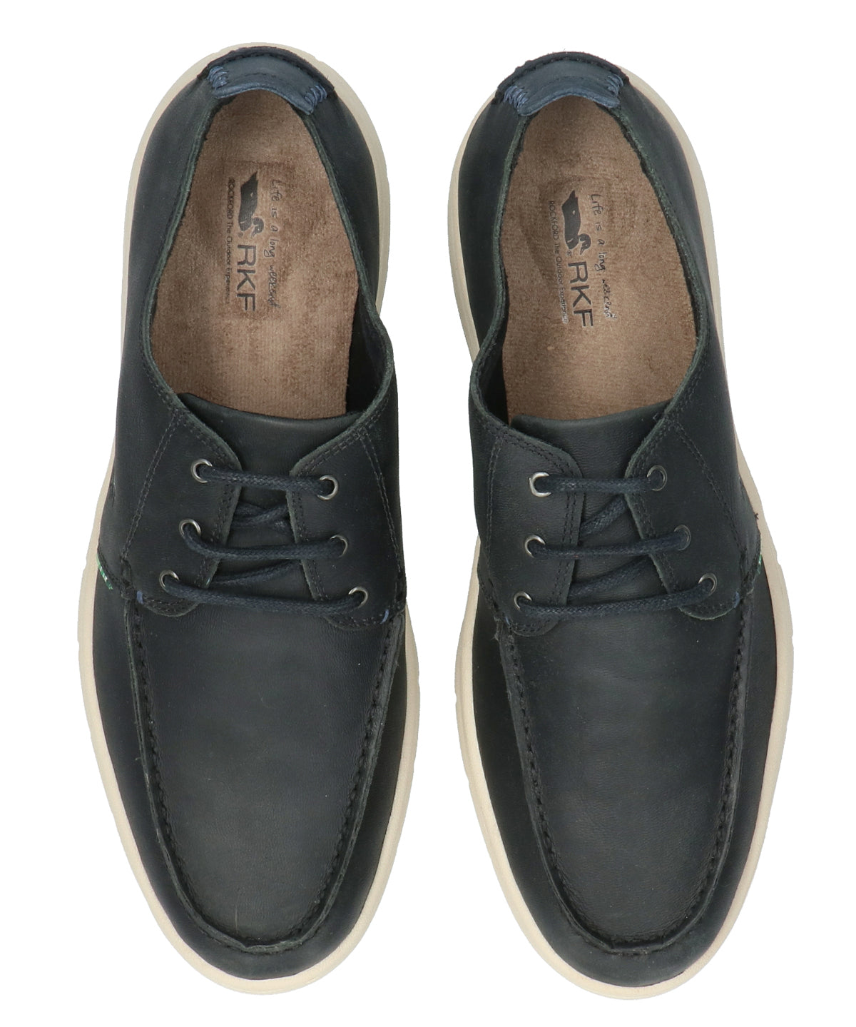 Zapato Cuero Hombre Adam Azul Rockford