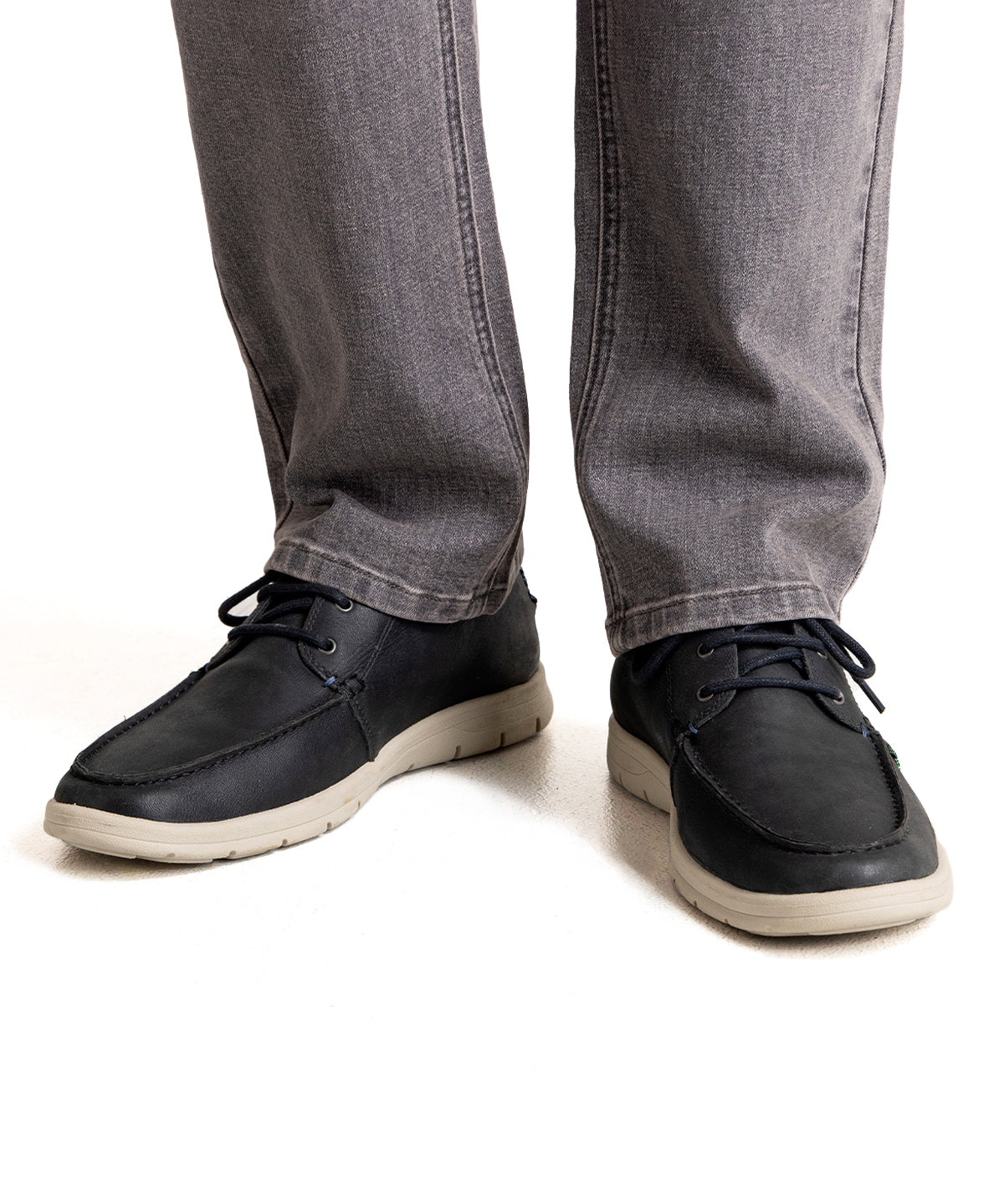 Zapato Cuero Hombre Adam Azul Rockford