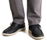 Zapato Cuero Hombre Adam Azul Rockford