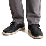 Zapato Cuero Hombre Adam Azul Rockford