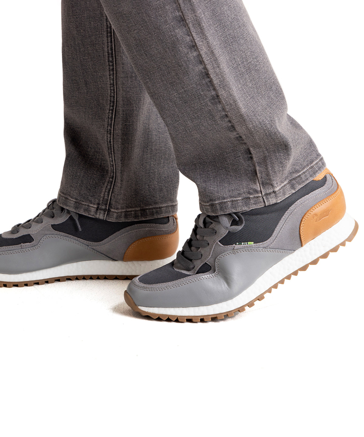 Zapatilla Cuero Hombre Basalt Gris Rockford
