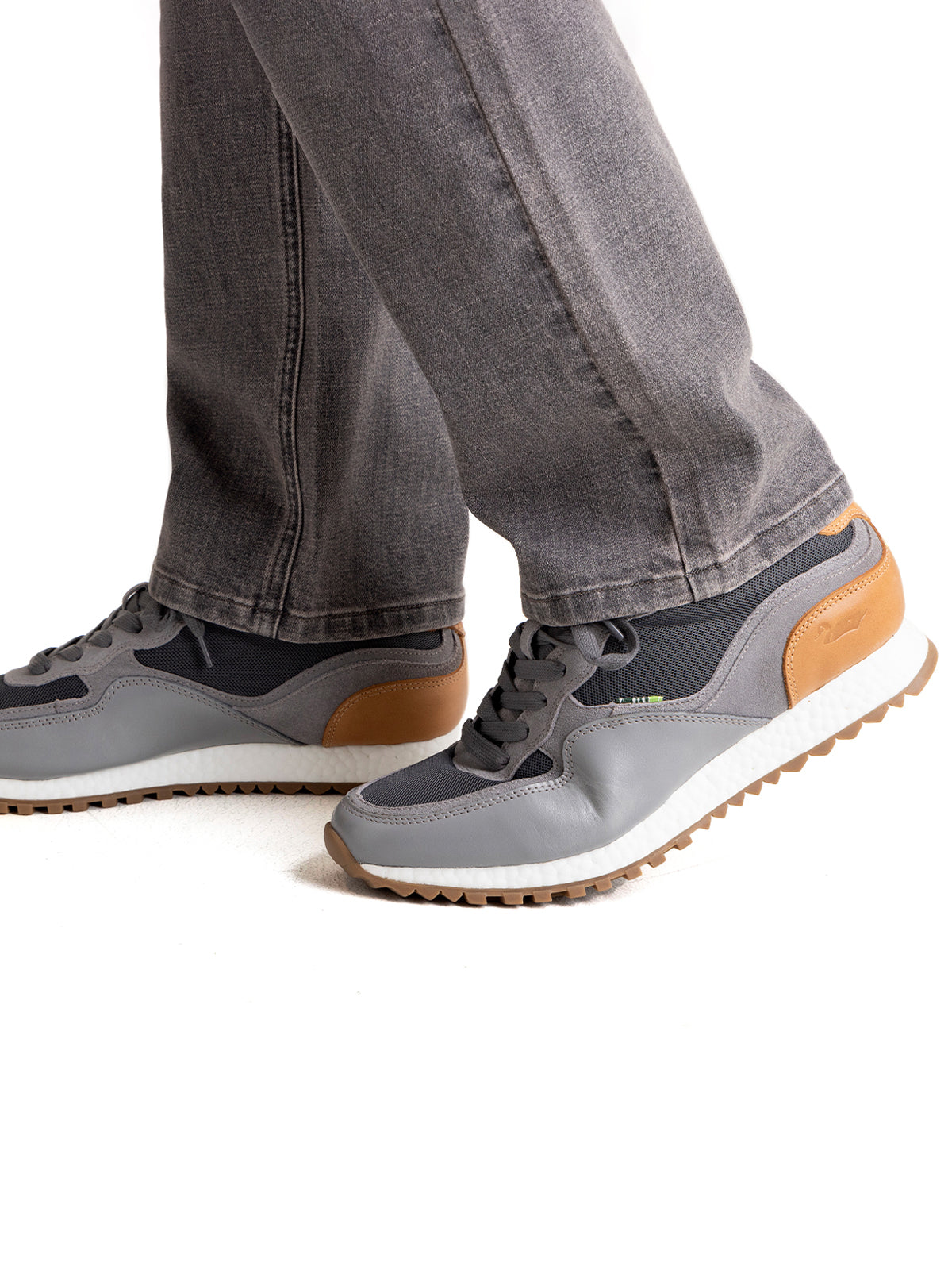 Zapatilla Cuero Hombre Basalt Gris Rockford
