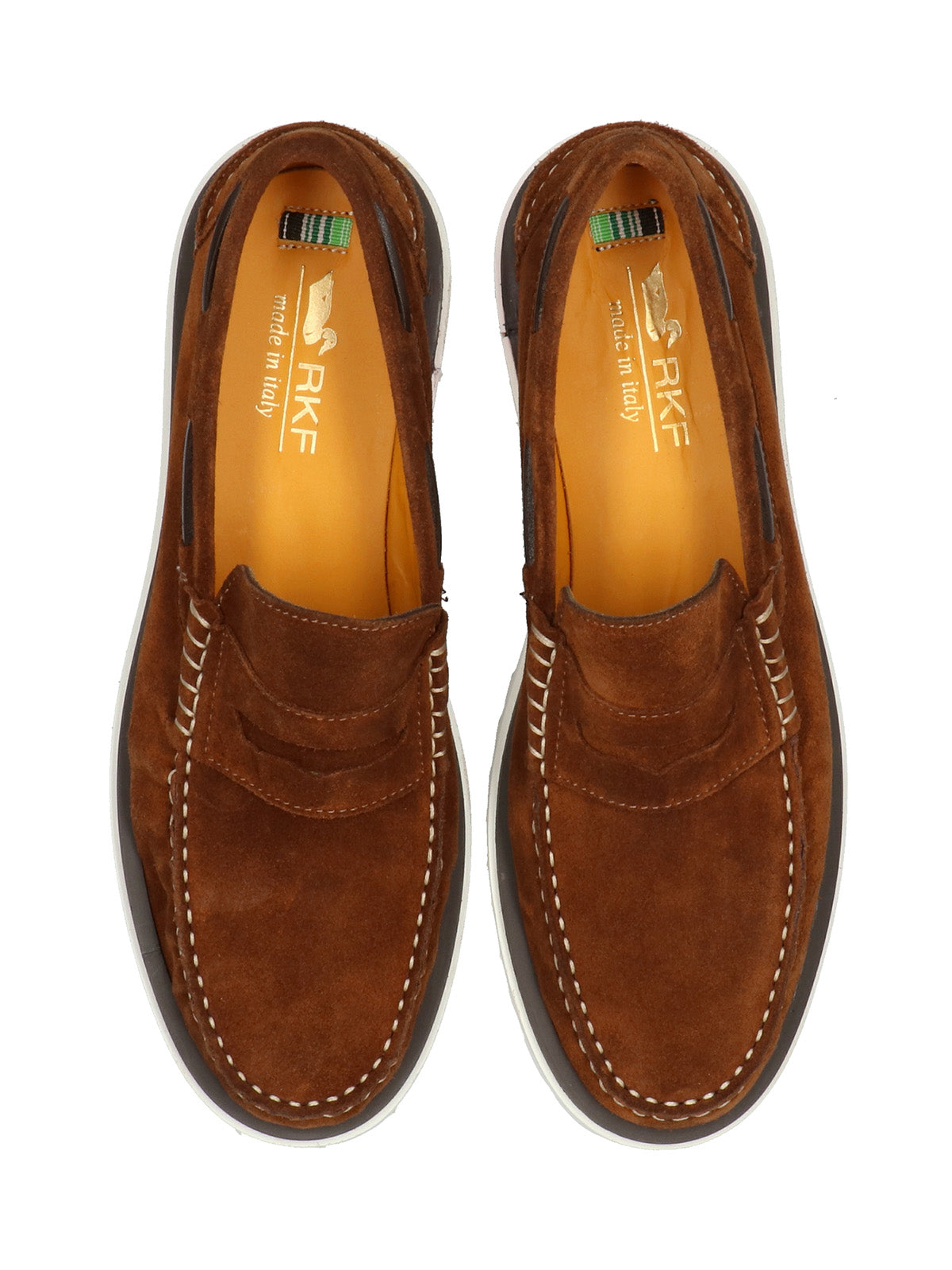 Mocasín Cuero Hombre Piave Café Rockford