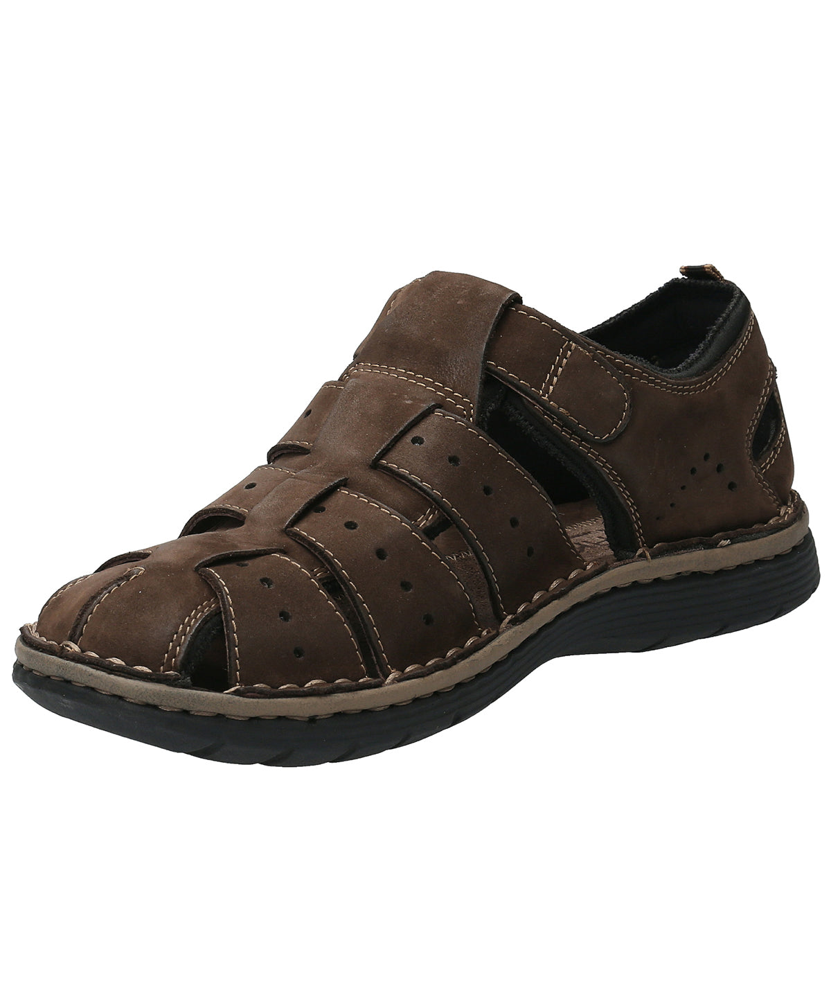 Sandalia Cuero Hombre Roque Café Oscuro Rockford