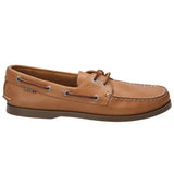 Zapato Cuero Hombre Boat Café Claro Rockford