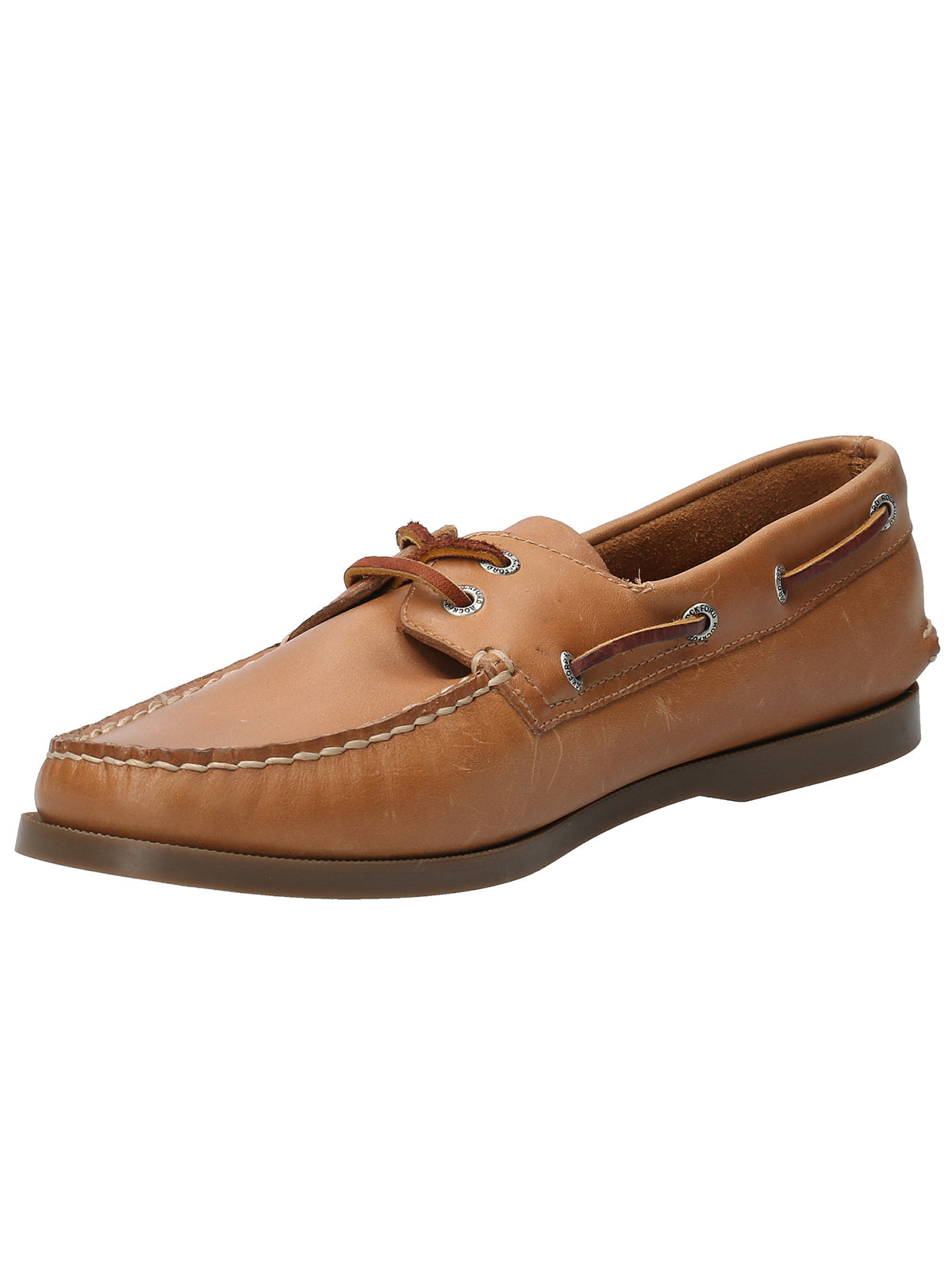 Zapato Cuero Hombre Boat Café Claro Rockford