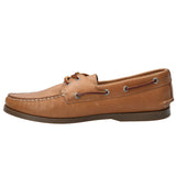 Zapato Cuero Hombre Boat Café Claro Rockford