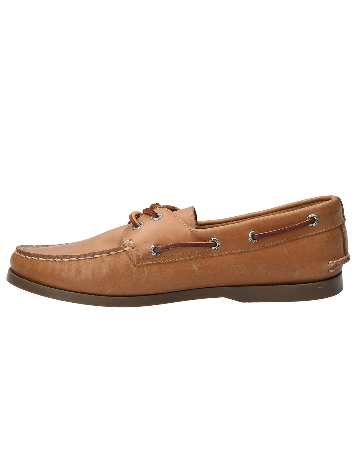 Zapato Cuero Hombre Boat Café Claro Rockford