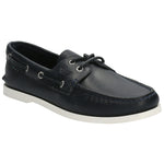 Zapato Cuero Hombre Boat Azul Rockford