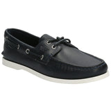 Zapato Cuero Hombre Boat Azul Rockford