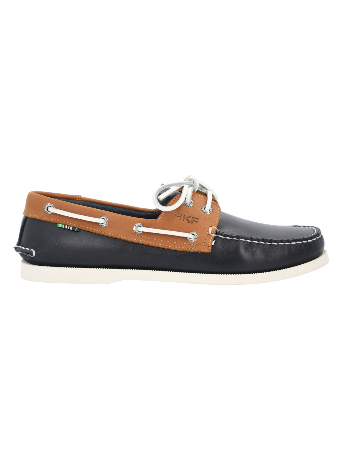 Zapato Cuero Hombre Boat Naranjo Rockford