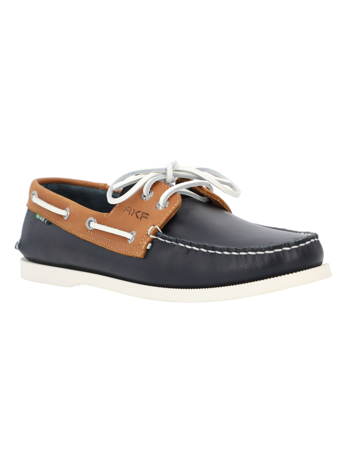 Zapato Cuero Hombre Boat Naranjo Rockford