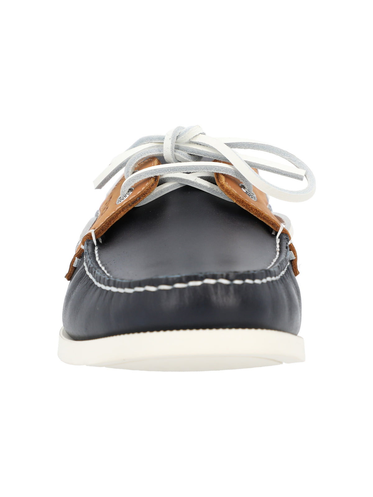 Zapato Cuero Hombre Boat Naranjo Rockford