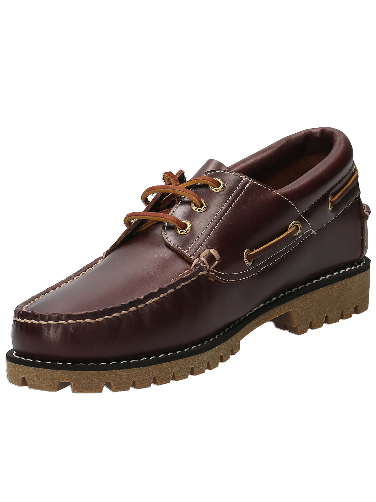 Zapato Cuero Hombre New Rocky Iv Café Oscuro Rockford