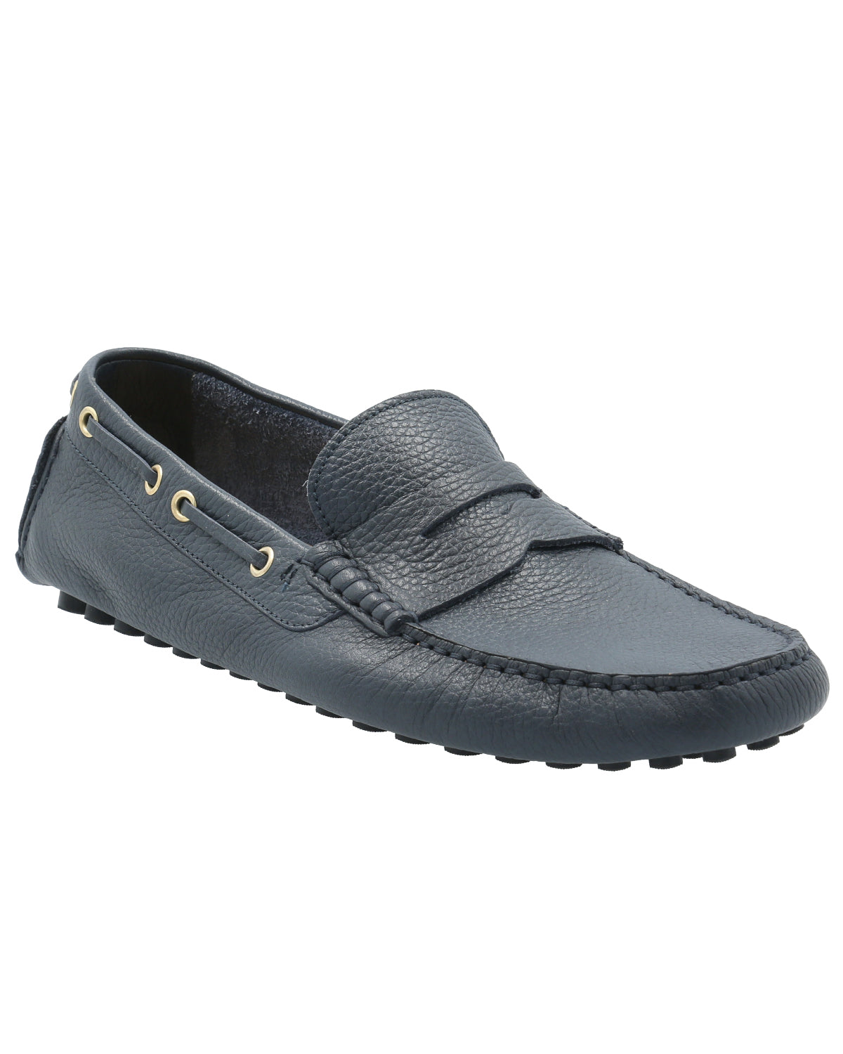 Mocasín Cuero Hombre Damiano Azul Rockford