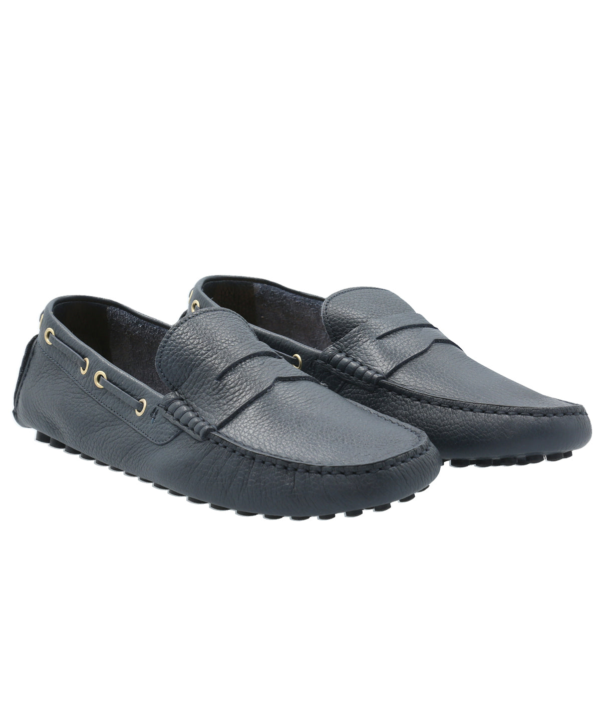 Mocasín Cuero Hombre Damiano Azul Rockford