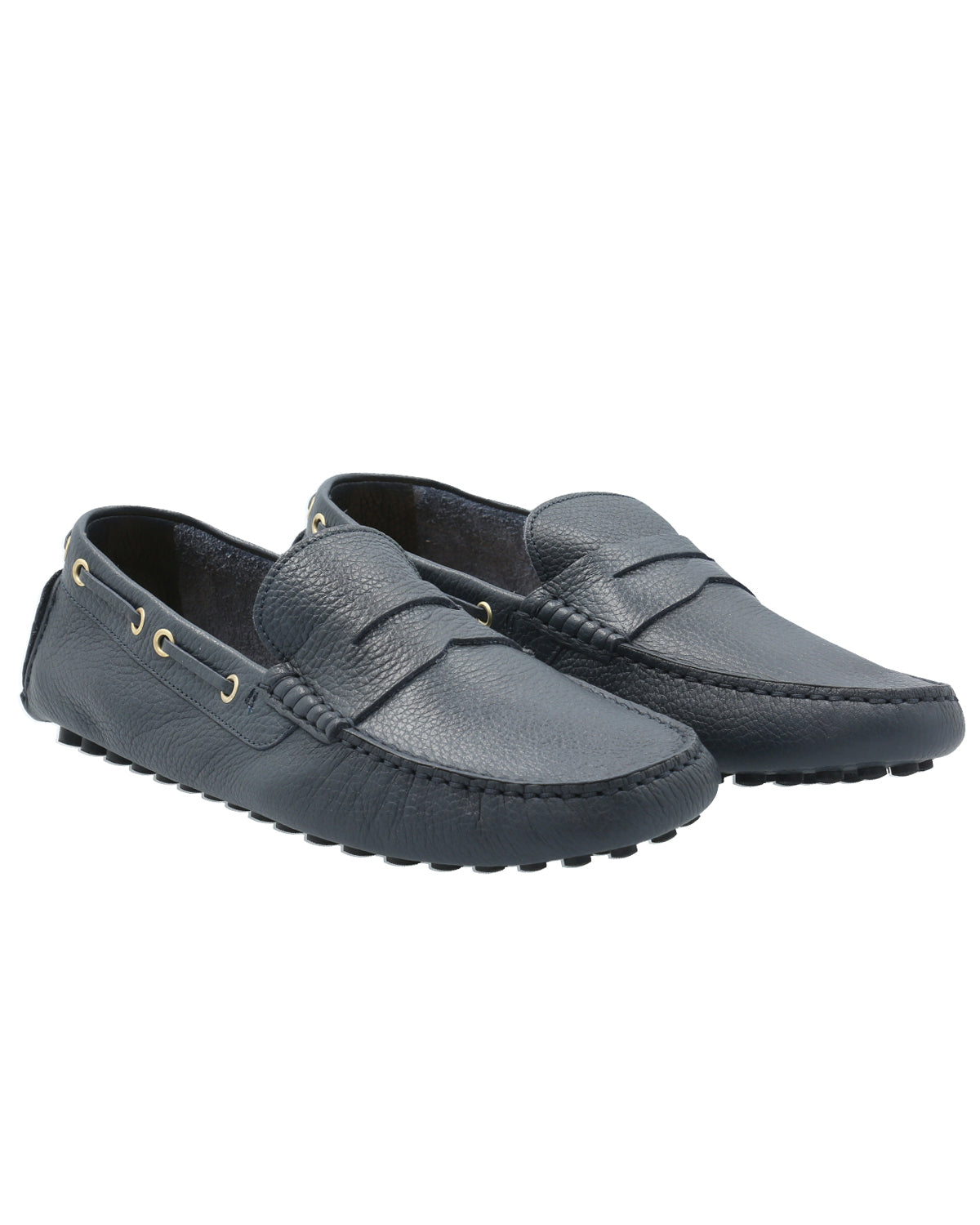 Mocasín Cuero Hombre Damiano Azul Rockford