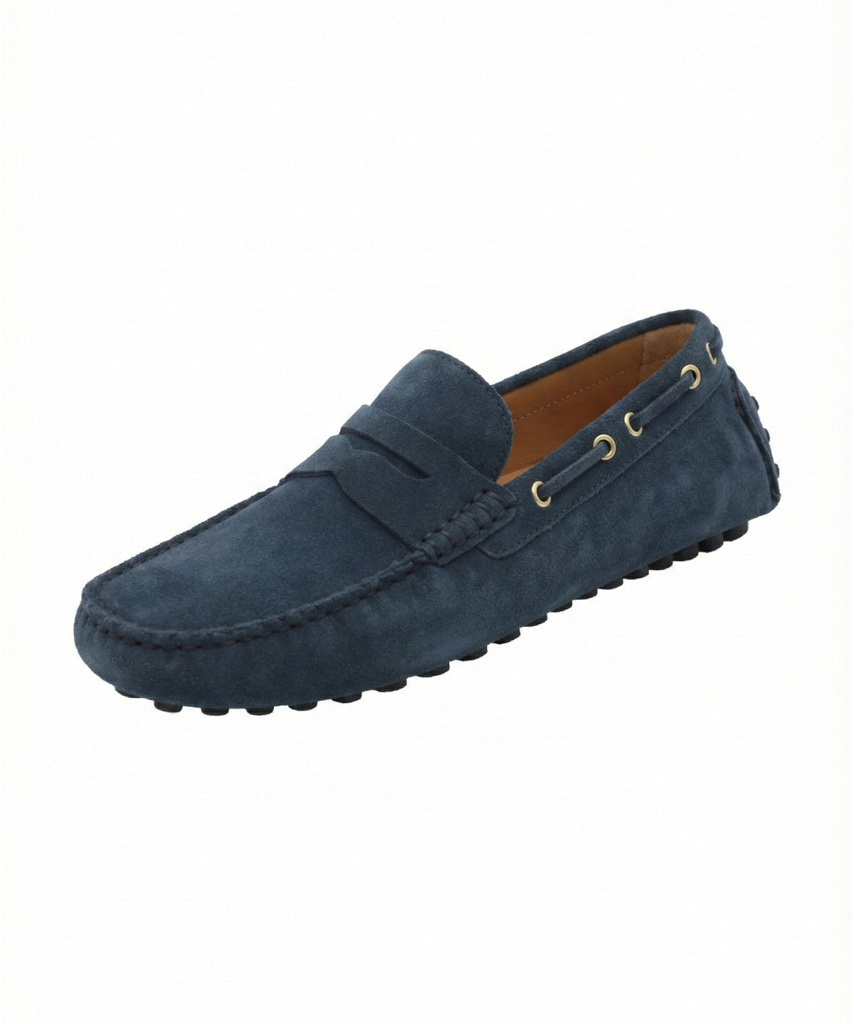 Mocasín Cuero Hombre Damiano Azul Rockford