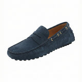 Mocasín Cuero Hombre Damiano Azul Rockford