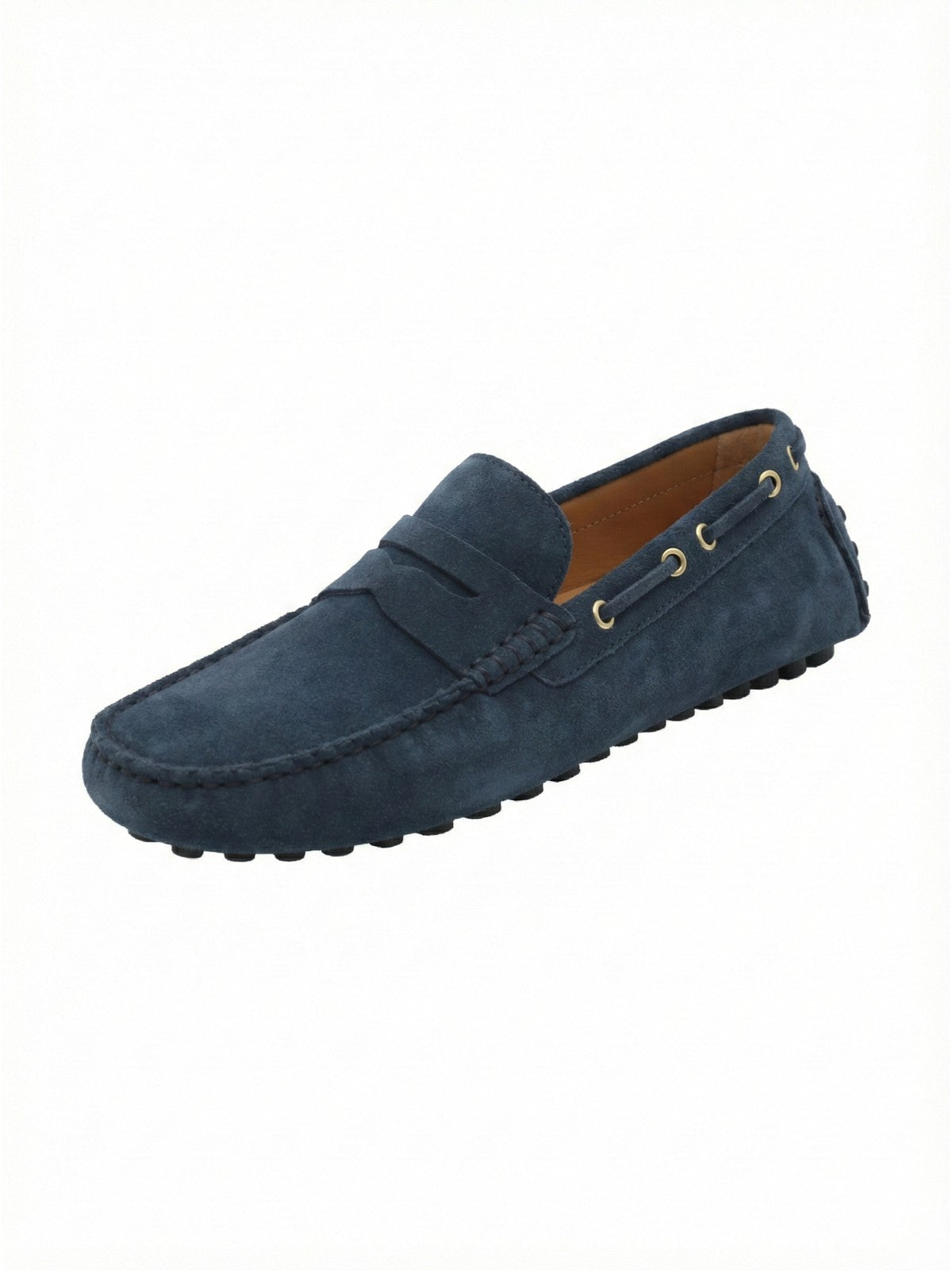 Mocasín Cuero Hombre Damiano Azul Rockford