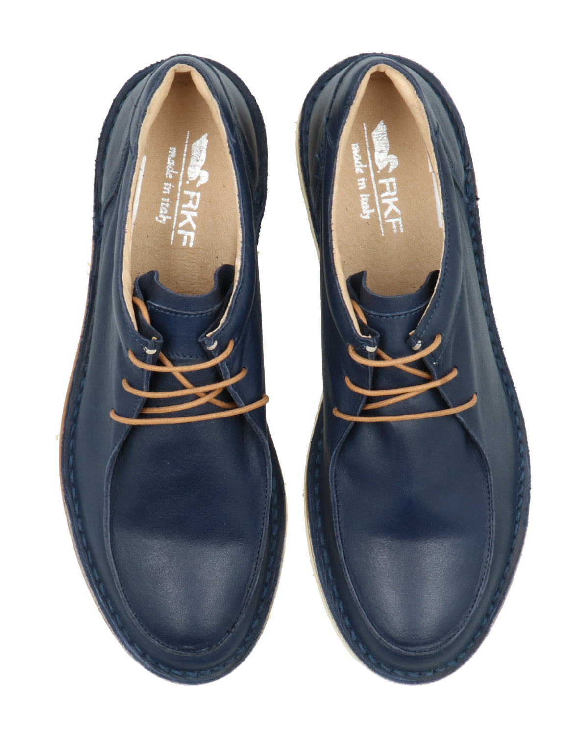 Zapato Cuero Hombre Gaetano Azul Rockford