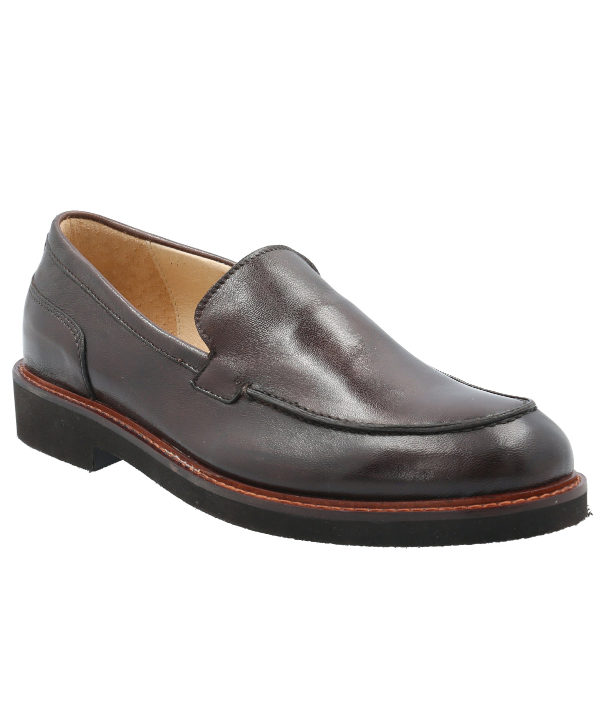 Mocasín Cuero Hombre Seprio Café Rockford