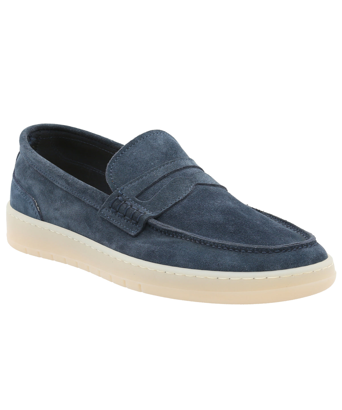Mocasín Cuero Hombre Galvano Azul Rockford