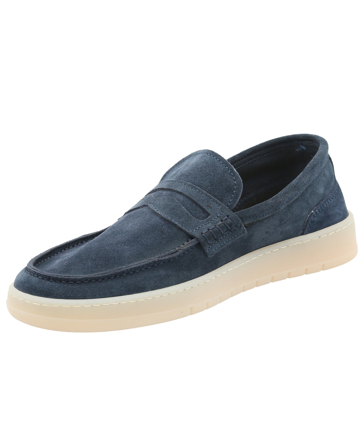 Mocasín Cuero Hombre Galvano Azul Rockford