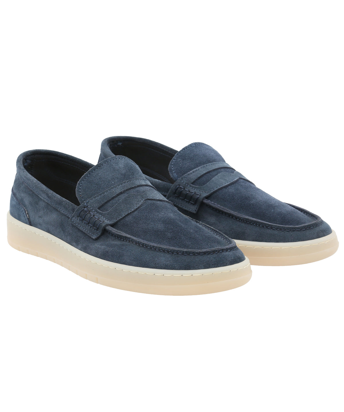 Mocasín Cuero Hombre Galvano Azul Rockford