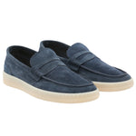 Mocasín Cuero Hombre Galvano Azul Rockford