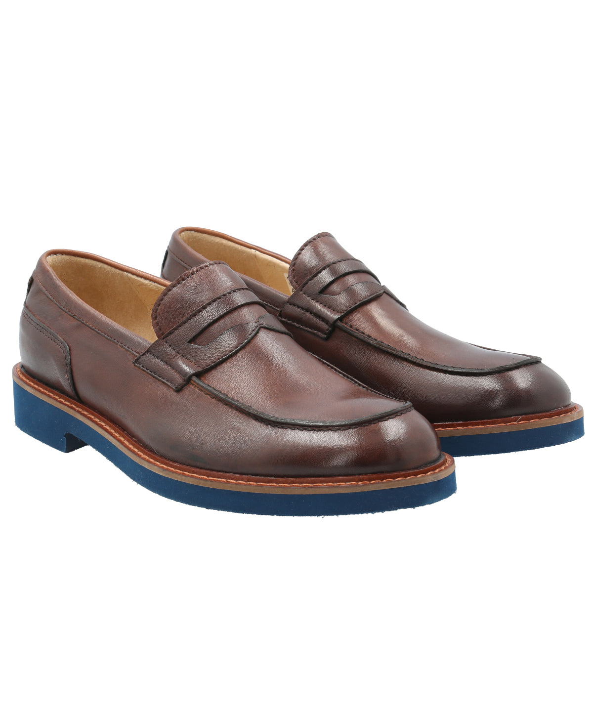 Mocasín Cuero Hombre Tasso Café Rockford