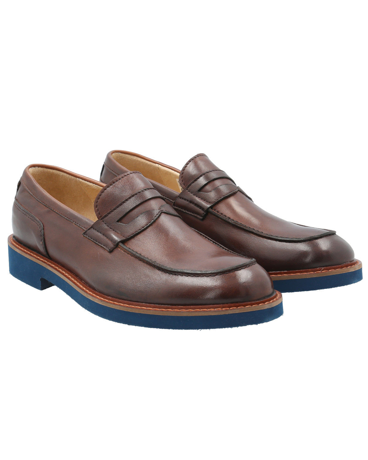 Mocasín Cuero Hombre Tasso Café Rockford