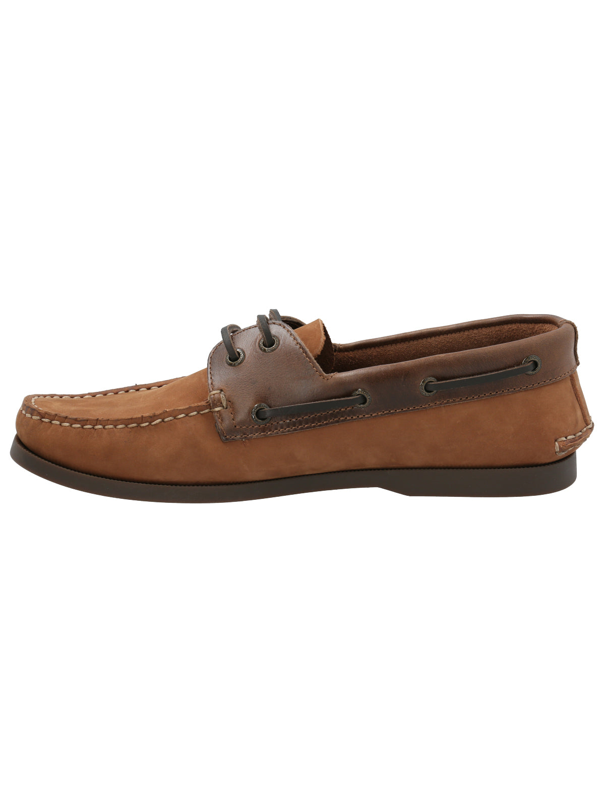 Zapato Cuero Hombre Boat Chocolate Rockford