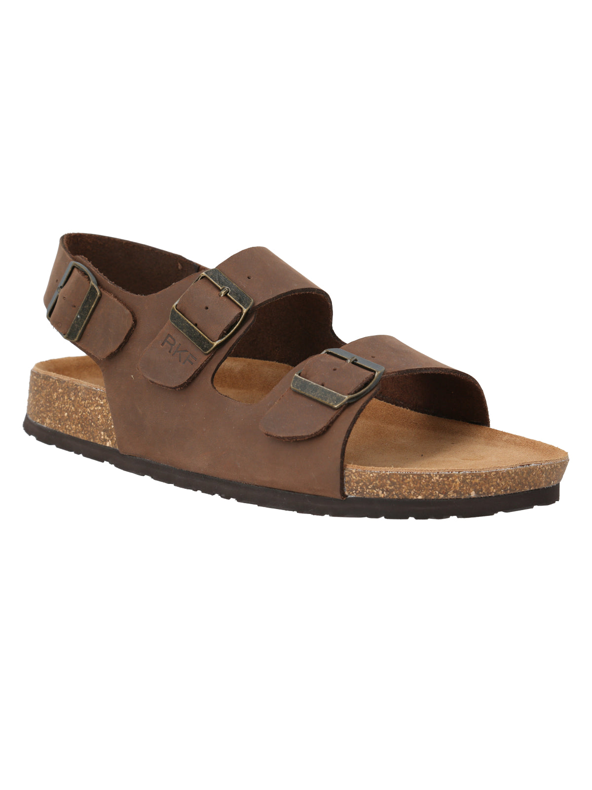 Sandalia Cuero Hombre Commet Café Rockford