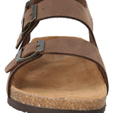 Sandalia Cuero Hombre Commet Café Rockford