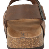 Sandalia Cuero Hombre Commet Café Rockford