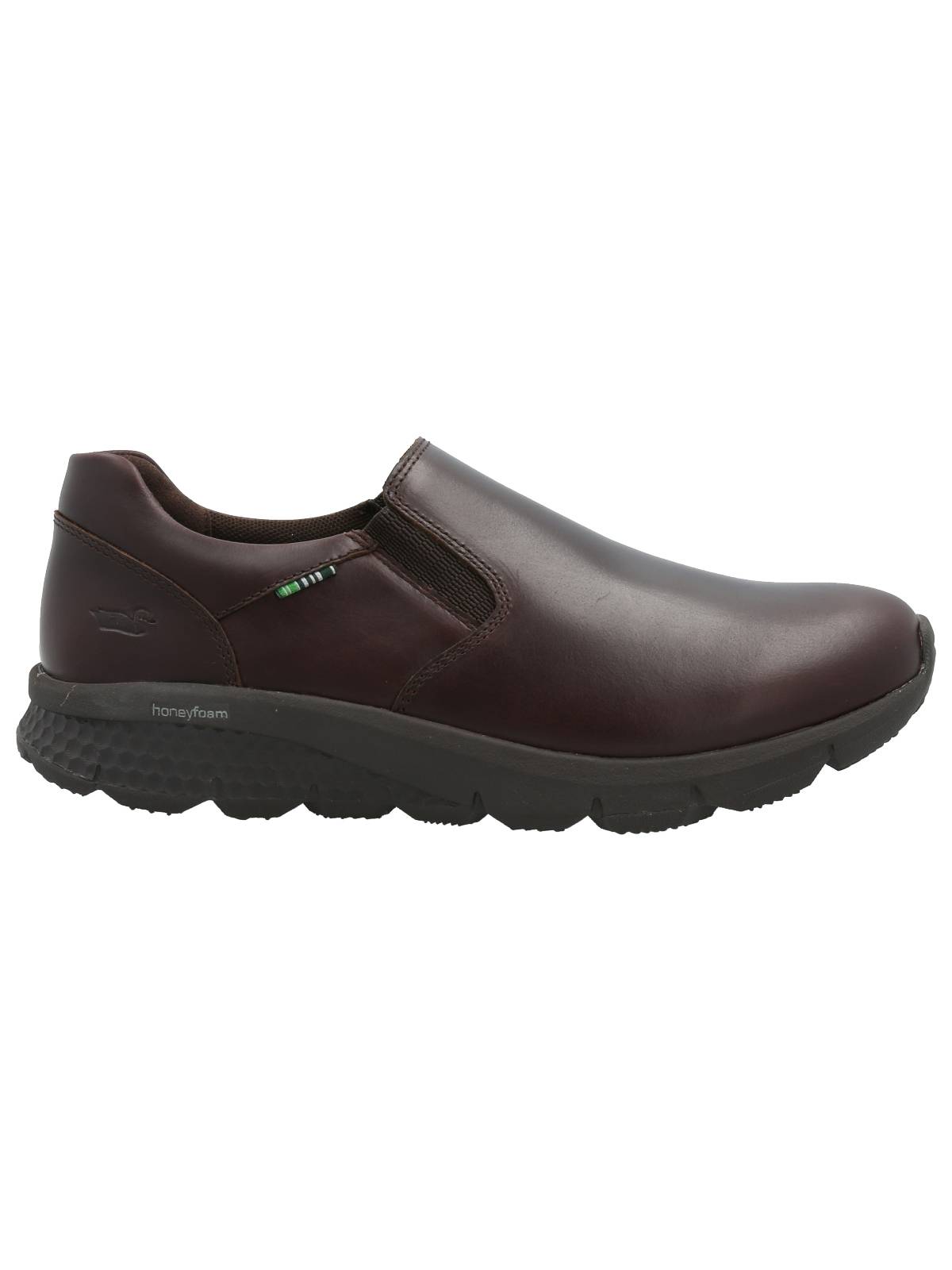 Slip On Cuero Hombre Vicudi Café Oscuro Rockford