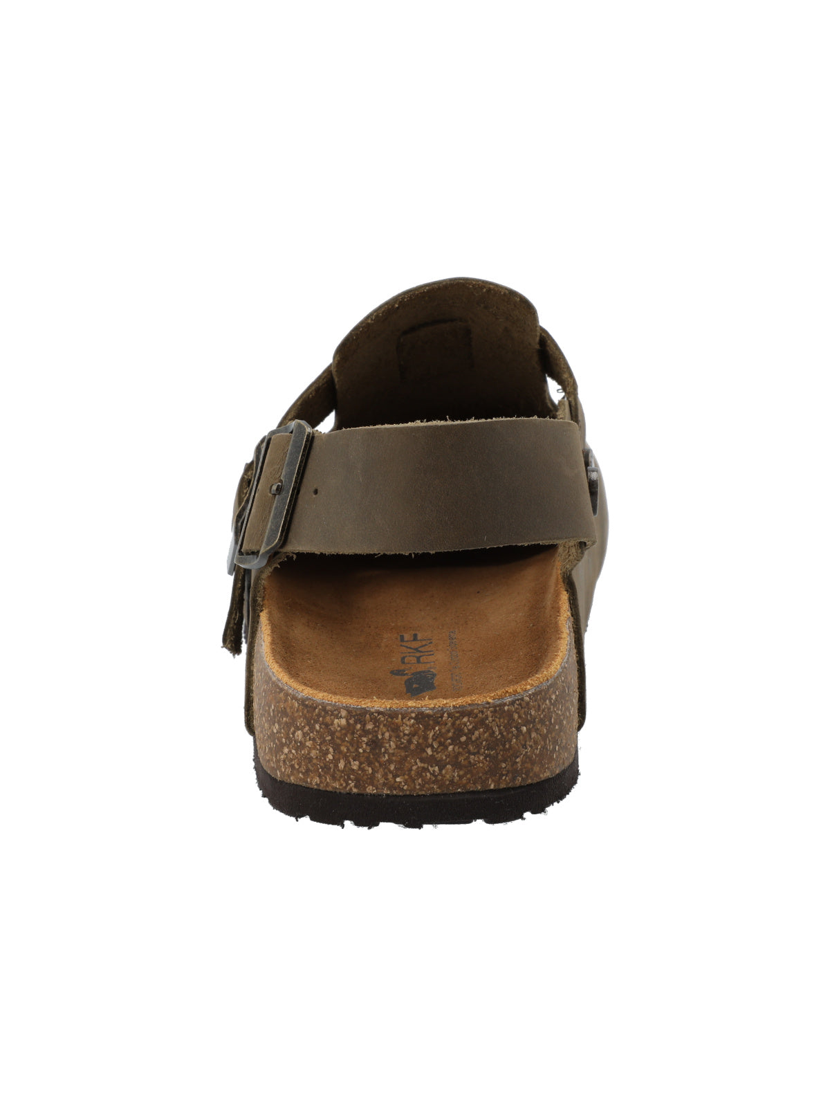 Zueco Cuero Hombre Russell Café Rockford