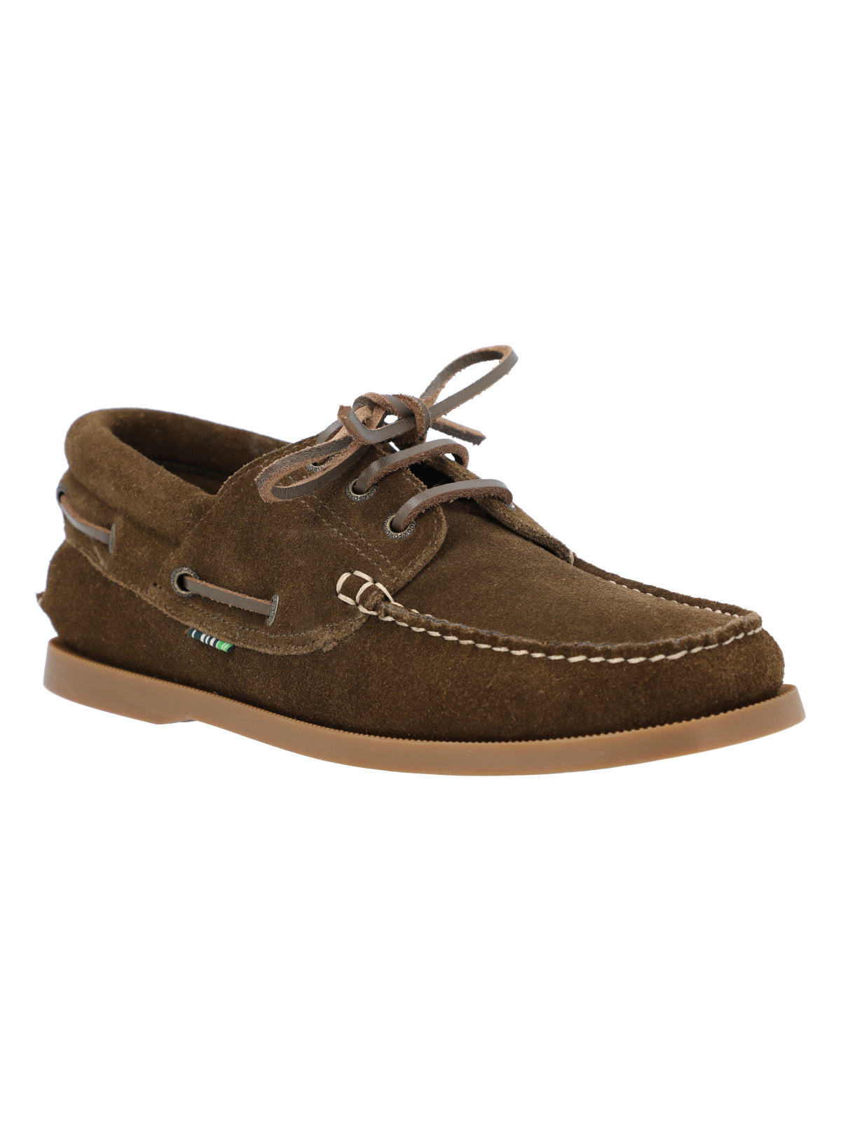 Zapato Cuero Hombre Boat Sider Oliva Rockford