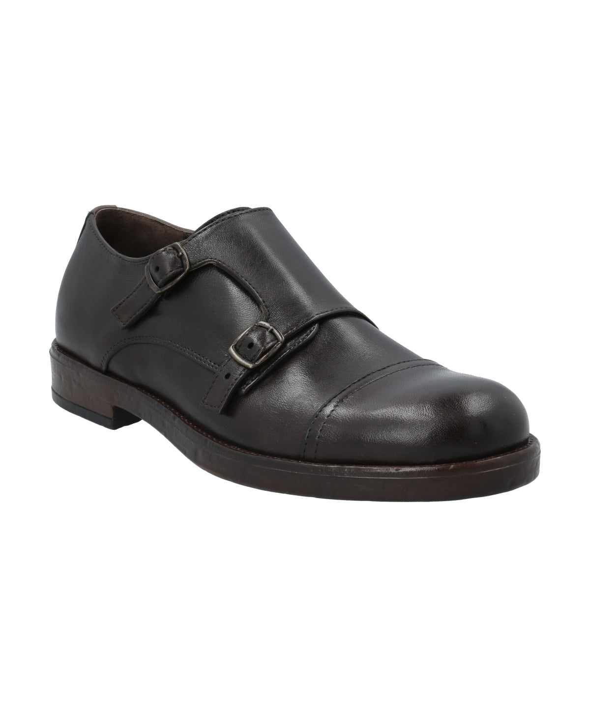 Zapato Cuero Hombre Fredy Café Rockford