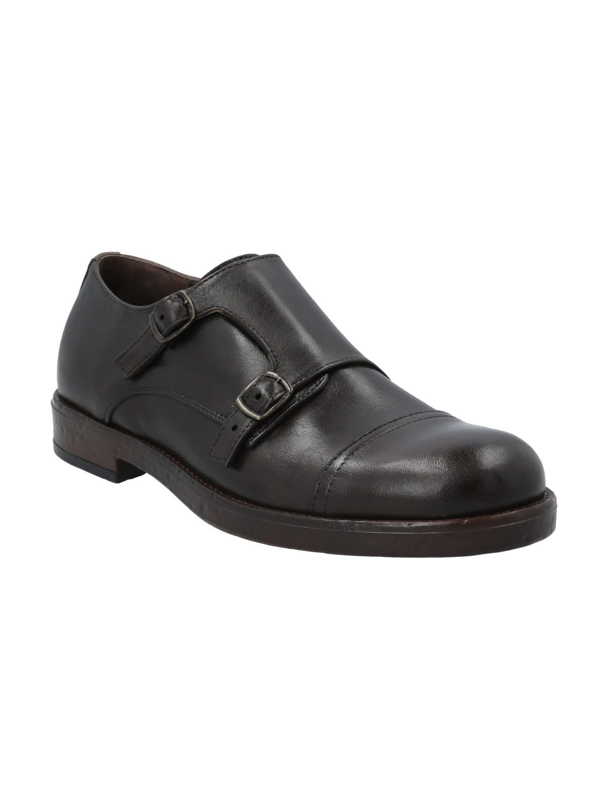 Zapato Cuero Hombre Fredy Café Rockford