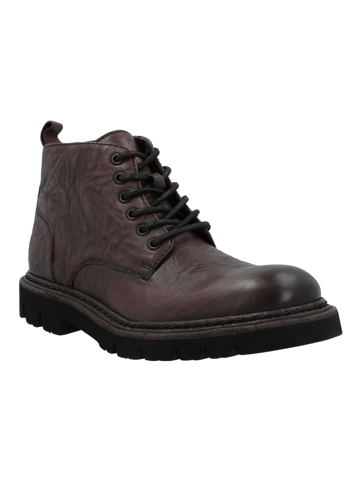 Botin Cuero Hombre Biloba Café
