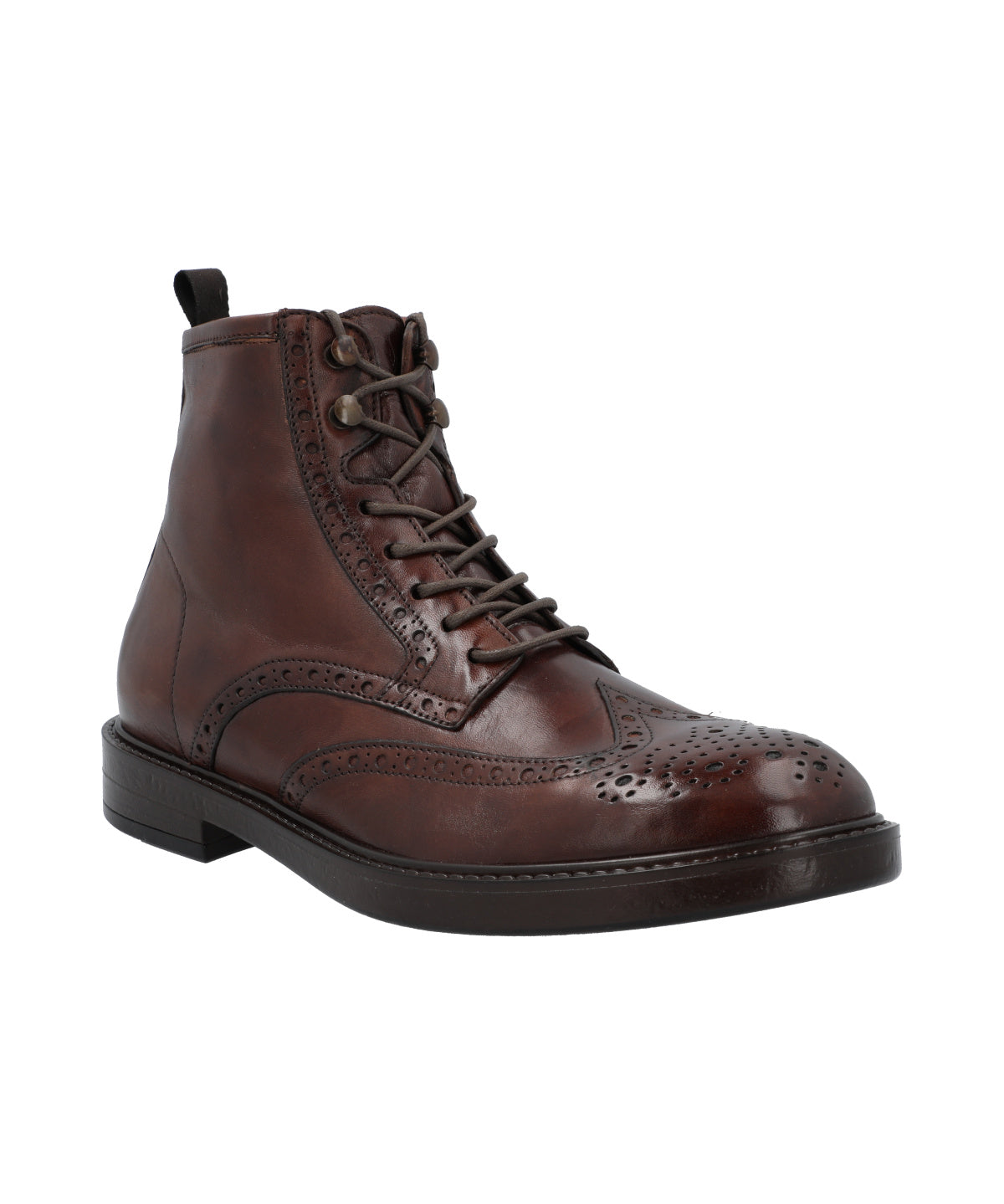 Botin Cuero Hombre Milan Café