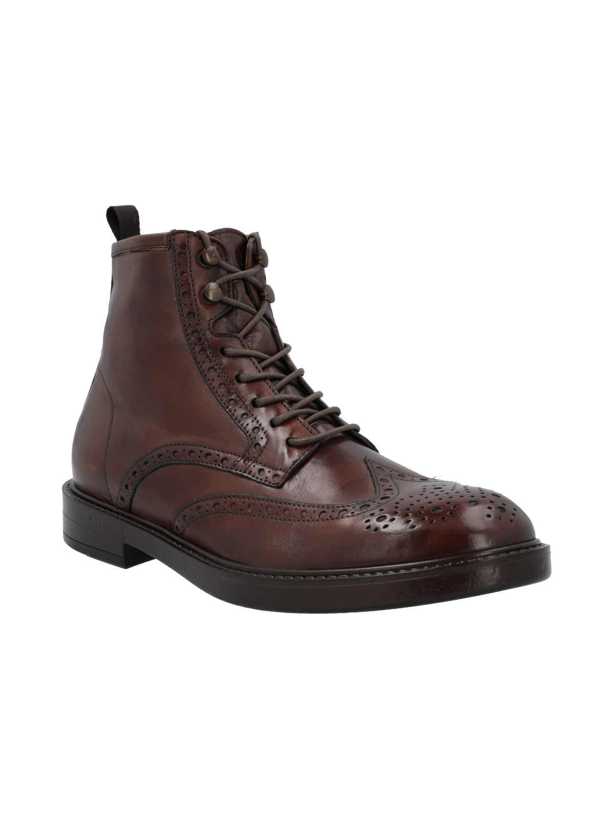 Botin Cuero Hombre Milan Café