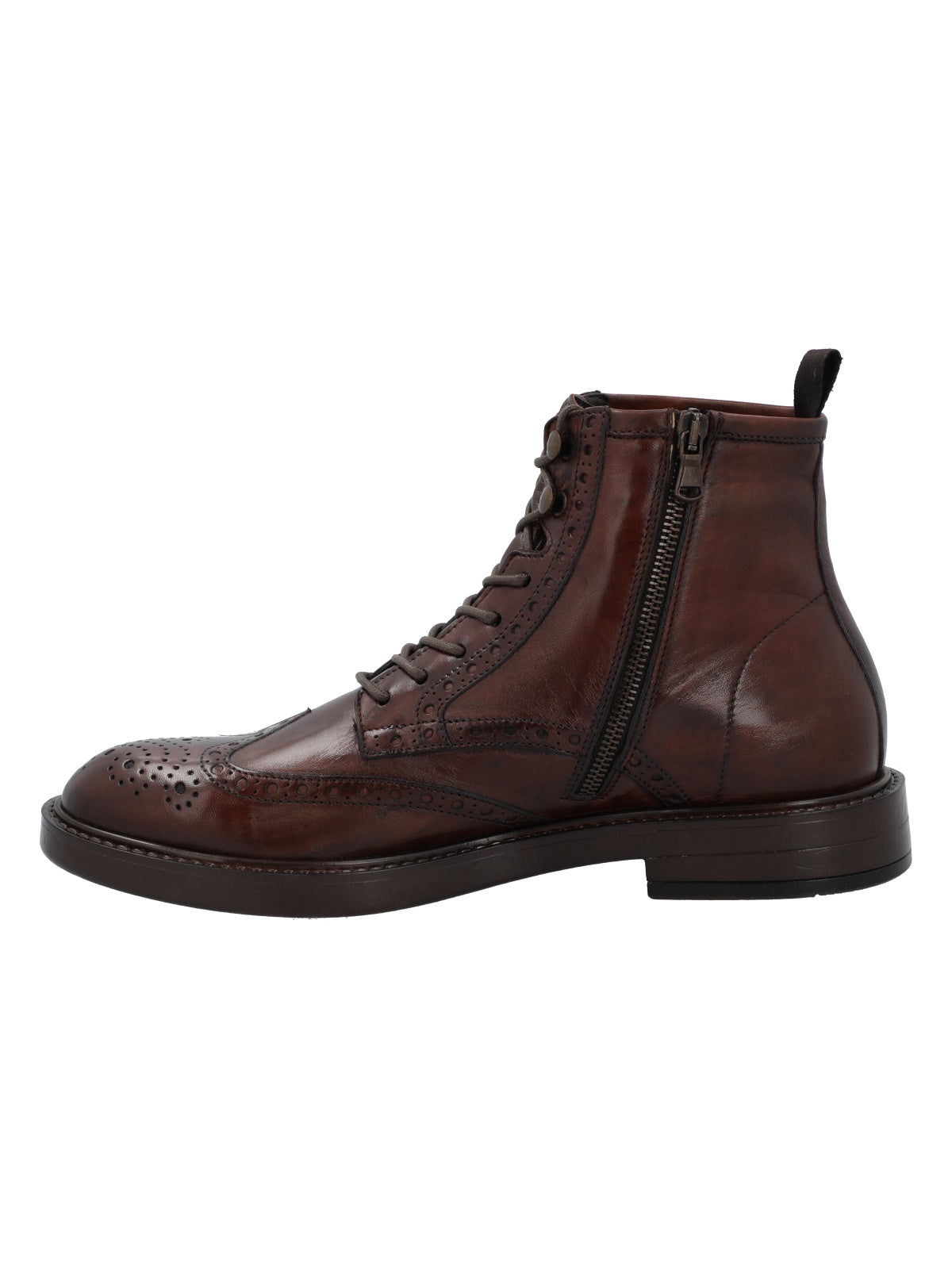 Botin Cuero Hombre Milan Café