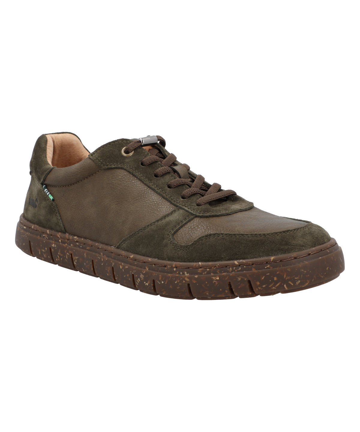 Zapatilla Cuero Hombre Newport Verde
