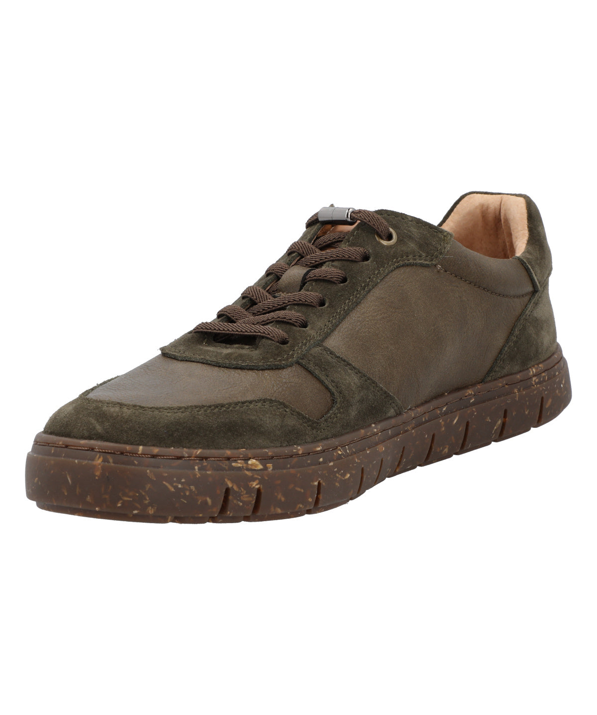 Zapatilla Cuero Hombre Newport Verde
