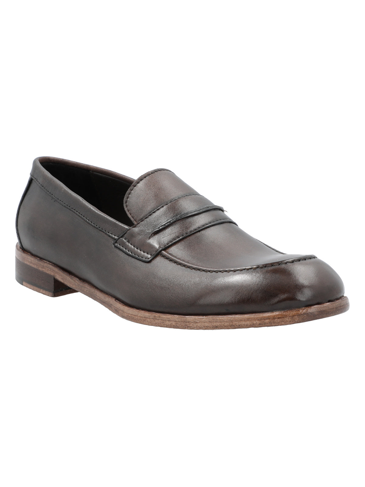 Mocasín Cuero Hombre Francesco Café Oscuro Rockford