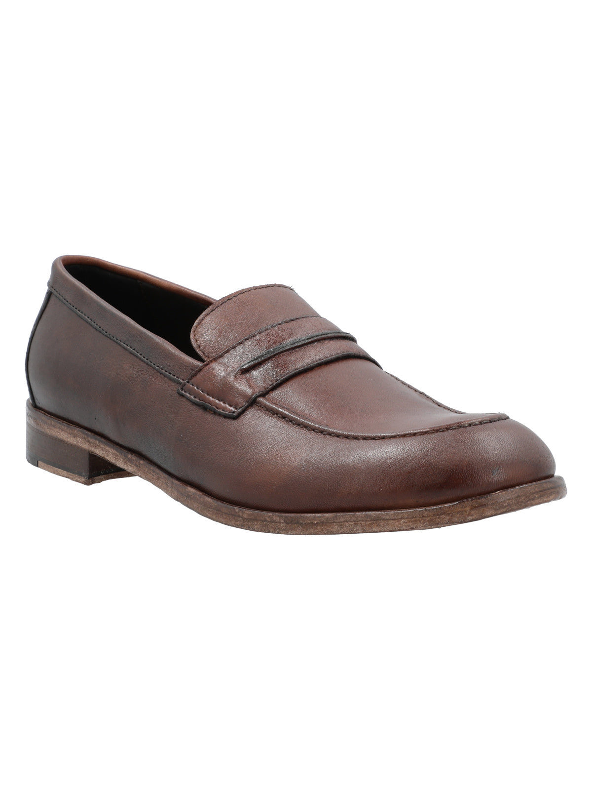 Mocasín Cuero Hombre Francesco Café Rockford